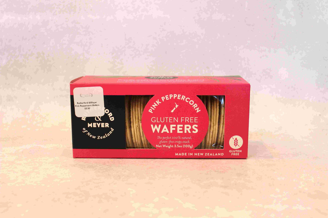 gluten free pink peppercorn wafers