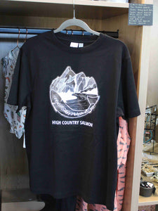 High Country Salmon Black T-shirt